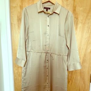Satin Shirtdress - Banana Republic